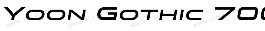 Yoon Gothic 700 bold字体转换